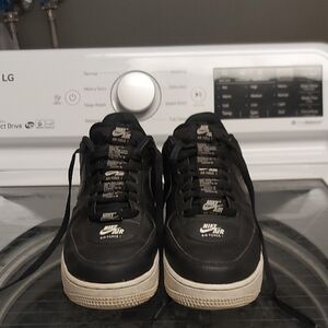 Nike Air Force 1 Black Double Air LV8 Sneakers